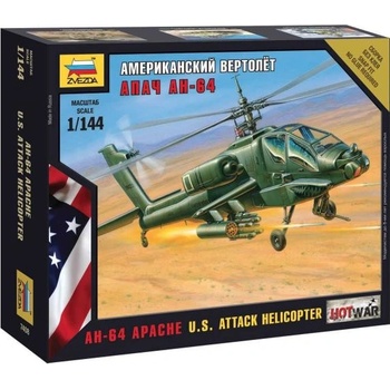 Zvezda Wargames HW vrtulník 7408 AH 64 Apache Helicopter 1:144