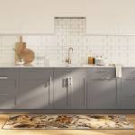 vidaXL Многоцветно кухненско килимче 60x180 см перящоо (136628)