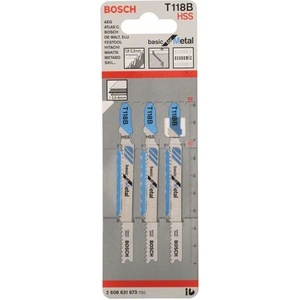 Bosch Нож за трион за осцилиращ трион T 118 B BfM (3 бр. ) 2608631673 (2608631673)