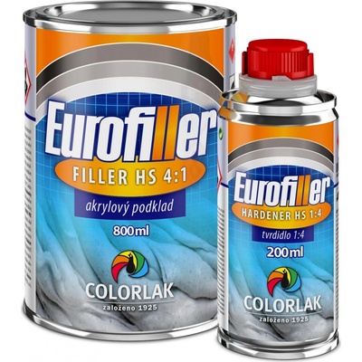 Colorlak Eurofiller Filler TC509 0,8 l + 0,2 l černá