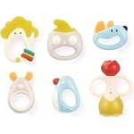 Raya Toys Комплект бебешки дрънкалки Raya Toys - Shake the Baby Dinosaur, с гризалки, 6 броя (503125125)