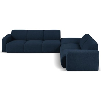 Micadoni Тъмносин ъглов диван от плат букле (десен ъгъл) Molino - Micadoni Home (MIC_RC_L_101_F1_MOLINO5)