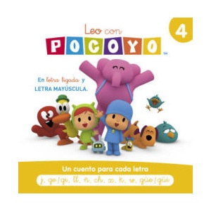 POCOYO. LECTOESCRITURA 4 - UN CUENTO PARA CADA LETRA J, GE/GI, LL, Ñ, CH, X, K, (2023)