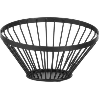 Košík na ovoce kulatý šikmý černý, HENDI, ø150x(H)80mm