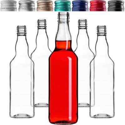 Sklenená fľaša Kadax 500 ml, priehľadná, 100 ks
