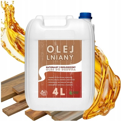 LNĚNÝ OLEJ NA DŘEVO PŘÍRODNÍ PRO IMPREGNACI A PÉČI O DŘEVO 45m2
