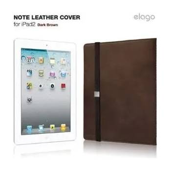 elago Note Leather Cover - луксозен кожен калъф за iPad Air, iPad 5 (2017), iPad 2/3/4 (естествена кожа-ръчна изработка)