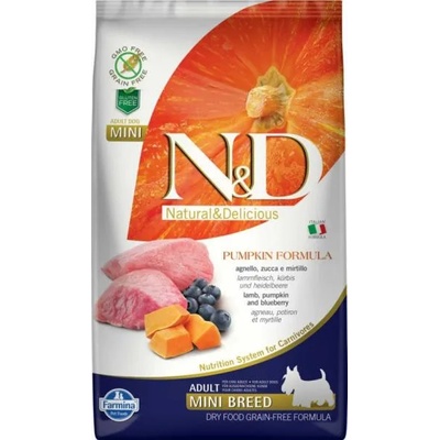 N&D Grain Free Adult Mini lamb & blueberry with pumpkin 7 kg