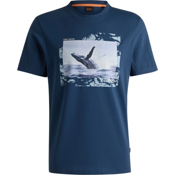Image 1 of Boss Тениска Boss Men's Dunetrace Regular Fit T-Shirt - Open Blue 466