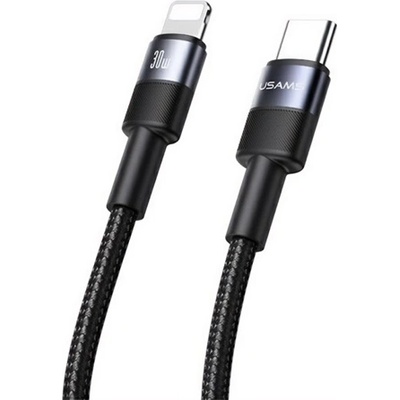 USAMS IPAD / IPAD 2 / IPAD 3-то поколение USAMS SY SERIES кабел за данни Type-C - Lightning, 120 см, ЧЕРЕН SJ729USB01 (SJ729USB01)