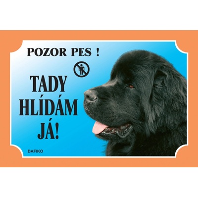 Dafiko Tabulka novofoundlandský pes černý