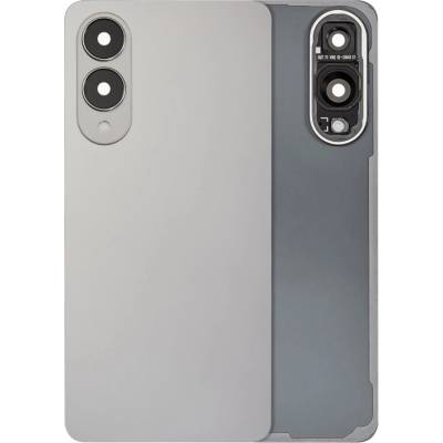 Zadní sklo s krytkou kamery Samsung Galaxy S25 Edge – Aftermarket Plus – stříbrný titan SAM3787