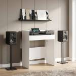 vidaXL DJ маса Бяло 62 x 45 x 102 см Инженерна дървесина (8006756)