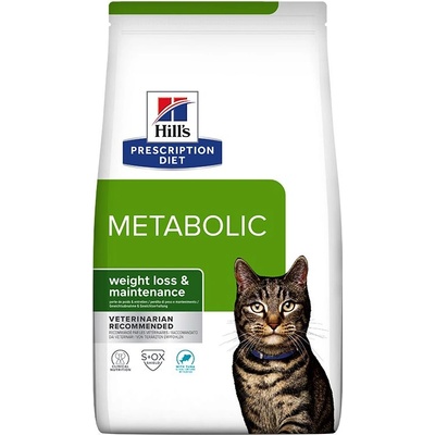 HILL'S Hill s Prescription Diet Metabolic Регулация на теглото за котки тон 3 кг