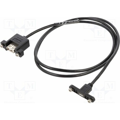 Delock 85110 USB 2.0 USB A zásuvka USB B micro zásuvka 1m černý