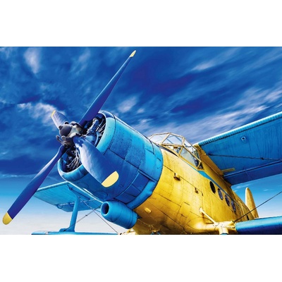 DIMEX ART Флизелинов фототапет винтидж самолет 375 x 250 см