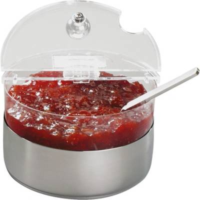 APS Top Fresh Chladící mísa kulatá na nerezovém podstavci průhledná 0,6 l