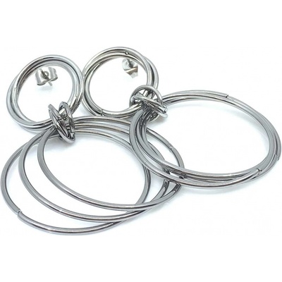 Jan Kos jewellery náušnice z oceli 12115129