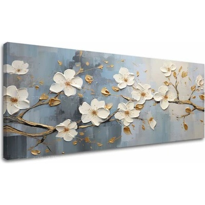 Kvetinový svet na plátne Harmónia farieb 50x100 cm
