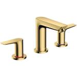 Hansgrohe Talis E - Смесител за умивалник със сифон, монтаж с 3 отвора, полиран златен вид 71733990 (71733990)