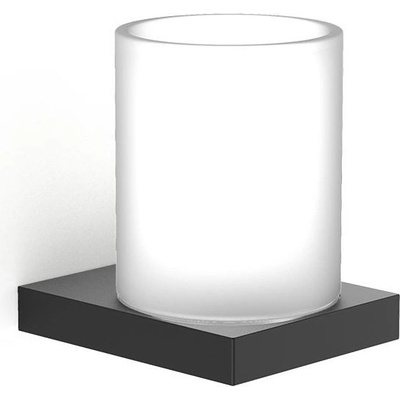 Decor Walther Чаша за четки за зъби Contract стенна черен мат (0651860)