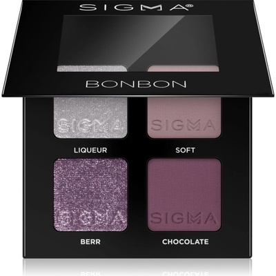SIGMA Quad палитра сенки за очи цвят Bonbon 4 гр