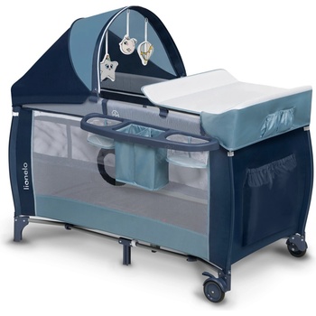 Lionelo - Детско креватче за пътуване SVEN PLUS син (LN0140)