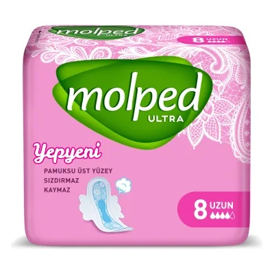 MOLPED дамски превръзки, Long, 8 броя