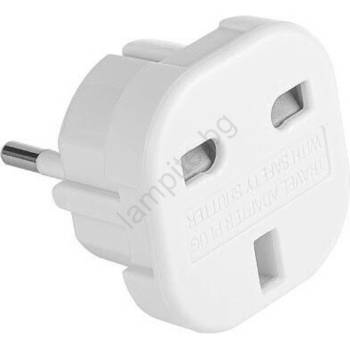 Vayox Адаптер за път uk/eu 230v бял (bx0037)
