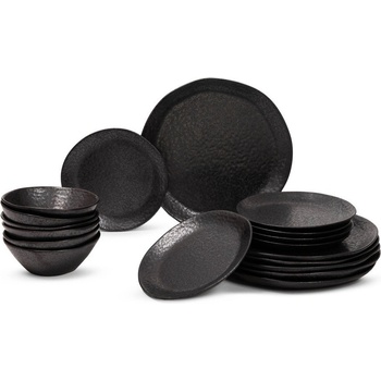 Bonami Глинен комплект за хранене 18 бр. Dark Moon - Bonami Selection (1F-002-18)