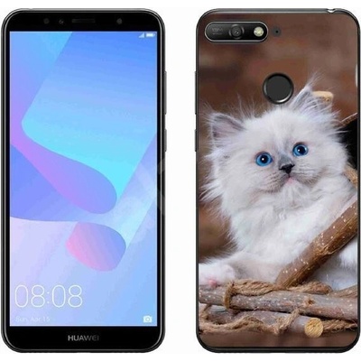 mmCase gelový kryt Huawei Y6 Prime (2018) - bílé kotě