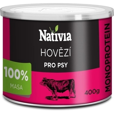 Nativia Dog hovězí svalovina 400 g