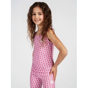 GUESS Потник в розово покрит с надписи за момиче Guess