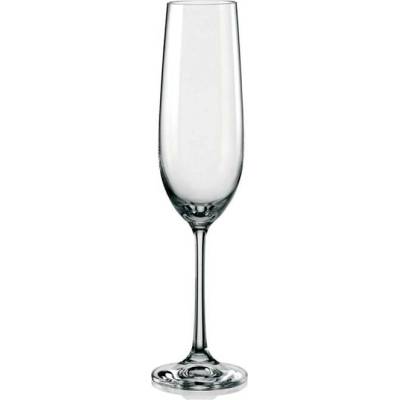 Bohemia Crystal Sklenice na šampaňské Viola 6 x 190 ml