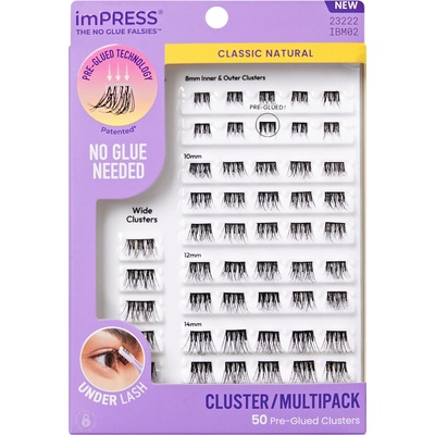 KISS Trsové riasy imPRESS Pre-glued Cluster Multi 02