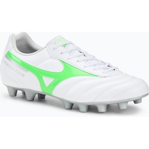 Mizuno Мъжки футболни обувки Mizuno Morelia II Club Md white/neon green/galaxy silver