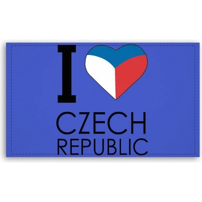 Fotoobraz 120x70 cm velký I love Czech republic