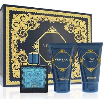 Versace Eros pro muže EDT 50 ml + sprchový gel 50 ml + balzám po holení 50 ml dárková sada