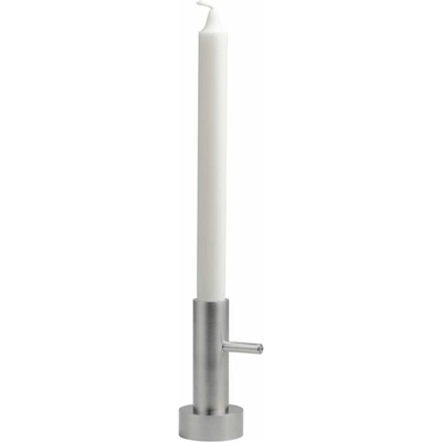 Fritz Hansen Svietnik na konickú sviečku #1 10,5 cm, strieborná, nehrdzavejúca oceľ