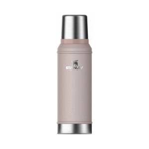 STANLEY 1913 Classic Legendary Thermos Flask 0.94L - Keeps Hot or Cold for 24 Hours - Dishwasher Safe - Lid Serves as a Mug - Vacuum Flask BPA Free - Stainless Steel Thermos Flask - Rose Quartz - 100000117255