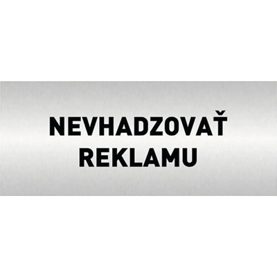 Symbol NEVHADZOVAŤ REKLAMU 25 x 60 mm