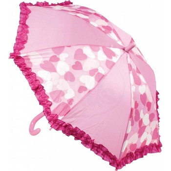 Johntoys Deštník vystřelovací růžový