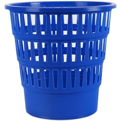Office Products Kôš plastový rebrovaný 16 ℓ modrý