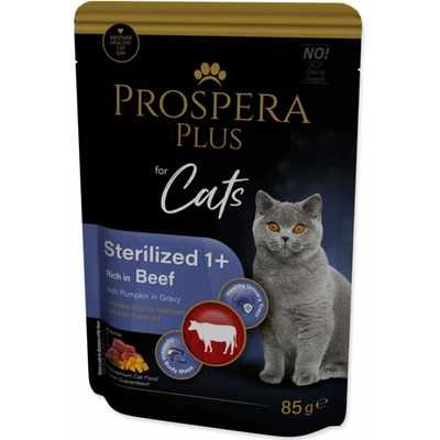 Prospera Plus Cat Sterilised Beef Pumpkins 85 g