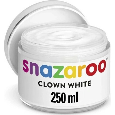 Barva na obličej 250 ml klaunská bílá