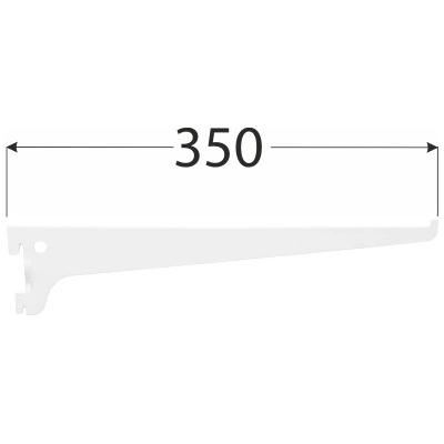 Velano lišta systémová konzolová jednoduchá WSS 350mm biela