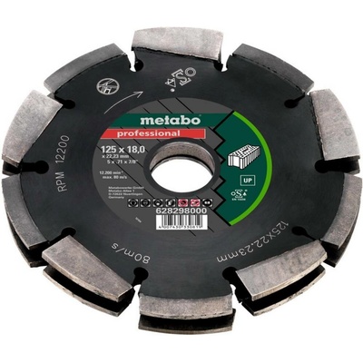 Metabo 628298000 drážkovací fréza tvrdokov Vnější Ø 125 mm Ø hřídele 22.23 mm 1 ks