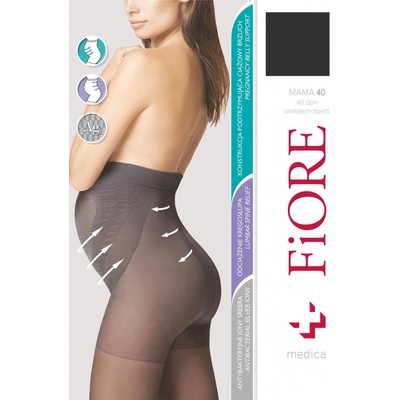 Fiore punčochy Mama 40 DEN M5209 Sivá