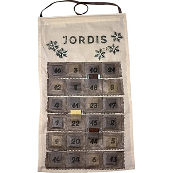 Jordis adventní kalendář šedý 24 ks čokolády