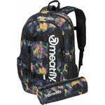 MEATFLY раница Basejumper Dark Aquarel 22 L + МОЛИВНИК | Обем 22 L Meatfly | Cheren | Момчешки | ONE SIZE